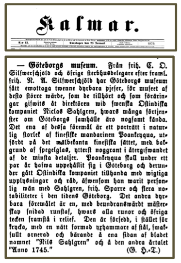 Kalmar tidning 1879